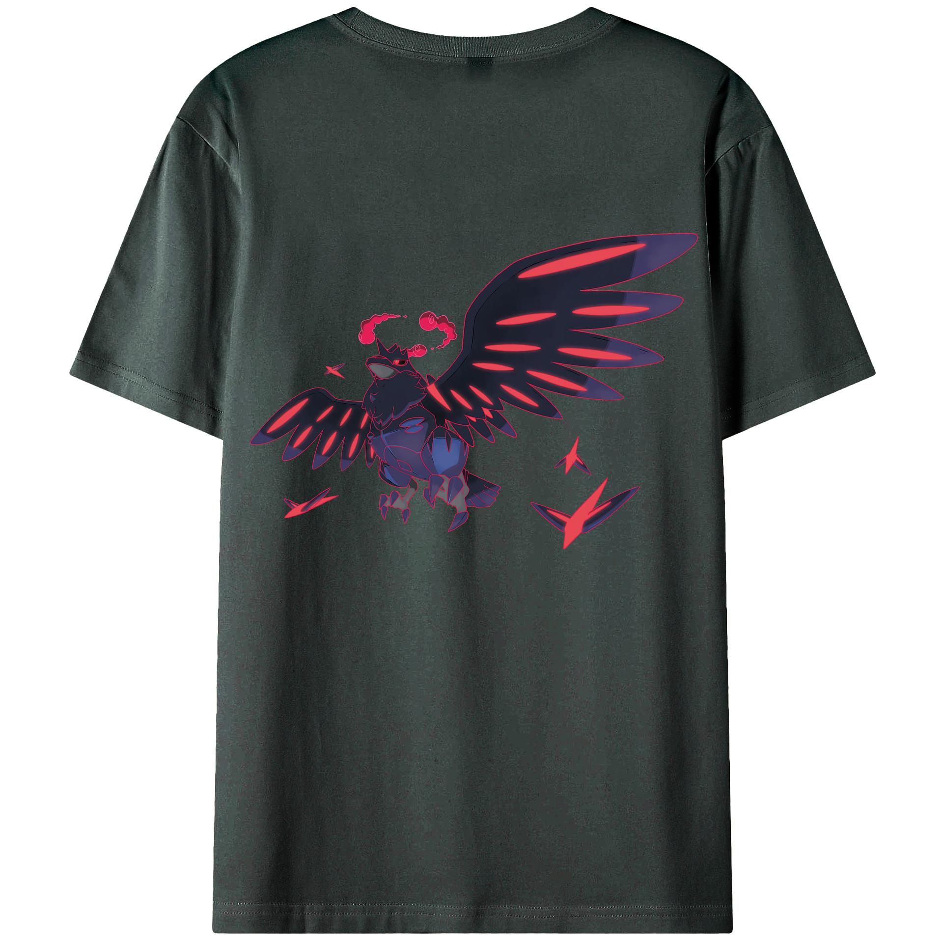 （画像用） ポケットモンスター Pokémon 綿100％ メンズ半袖Tシャツ（バックプリント） 通気性